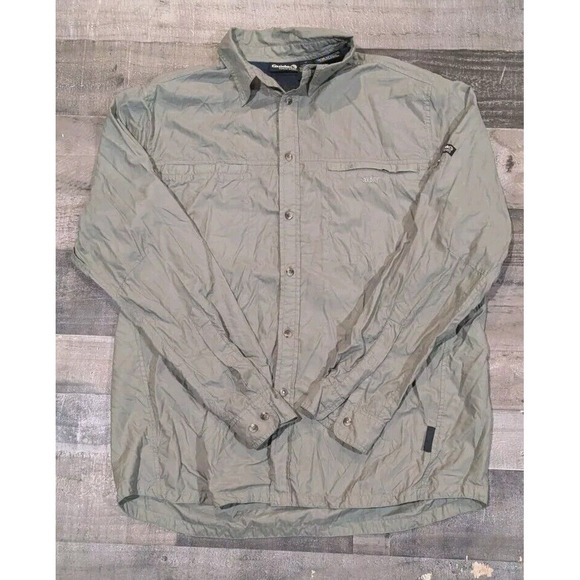 Gander Mountain‎ Guide Series Mens Vented Fishing Shirt Long Sleeve LT Green FS! - Picture 1 of 9